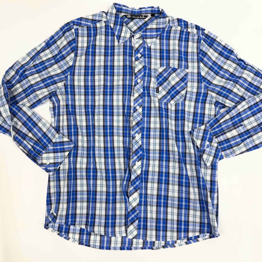 Travis‎ Mathew Flannel Shirt Men’s XLarge Plaid Button Down